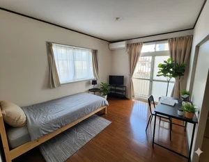 のマンスリーマンション・ウィークリーマンション「🔷🔹🔸🔶⭐駐車場付き🚙⭐2人入居可⭐2DK角部屋⭐【禁煙&Wi-Fi無料】⭐🔶🔸🔹🔷「K39」 201・2DK(No.1278605)」メイン画像