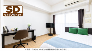 のマンスリーマンション・ウィークリーマンション「📣お値引き🈹キャンペーン✨Wi-Fi🛜レンタル可✨禁煙🚭SステイEL松屋町SOUTH🛌セミダブルベッド(No.1280151)」メイン画像