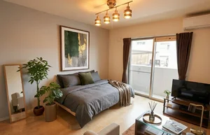 福山市立大学周辺のマンスリーマンション・ウィークリーマンション「Kマンスリー福山医療センター北（沖野上町） 1R-【角部屋】(No.128335)」メイン画像