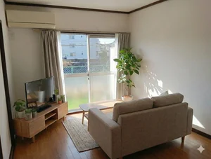 のマンスリーマンション・ウィークリーマンション「淡路島津名一宮IC車７分　駐車場１台込🚙2DK✨Wifi無料👍スマートTV【M056】(No.1286303)」メイン画像