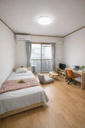 のマンスリーマンション・ウィークリーマンション「【愛知県豊田市/末野原駅/駐車場/バストイレ別・独立洗面台/洋室8帖】ヘリテージ 1K(No.1286452)」メイン画像