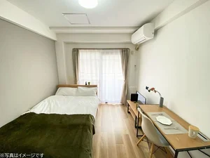 習志野市のマンスリーマンション・ウィークリーマンション「ユニオンマンスリー京成谷津ノルティア１ 208 1R・セミダブル(No.1289079)」メイン画像