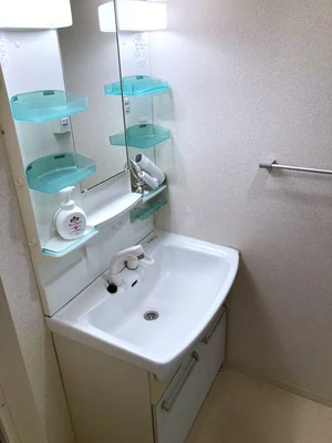 独立洗面台付で朝支度やお風呂上りに便利で　好アイテム！