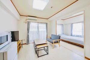 のマンスリーマンション・ウィークリーマンション「【🌸新生活応援キャンペーン🌸】広々34㎡ 1LDK | 静かな角部屋RC | 家具家電新品 | 法人歓迎 1LDK(No.1292530)」メイン画像