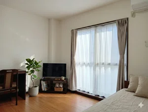 のマンスリーマンション・ウィークリーマンション「🌈賃料半額🌈2路線利用可＆板宿駅徒歩2分🚃完全禁煙🚭B・T別・独立洗面台・室内洗濯機✨無料Wifi＆デスク💻【M066】(No.1294877)」メイン画像