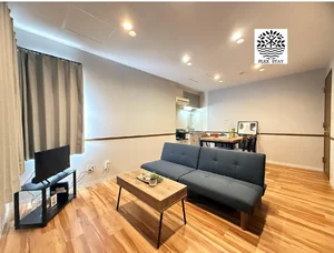 東札幌駅の家具家電付きマンスリーマンション「《フレックスステイ東札幌》地下鉄駅まで徒歩３分！希少な５名入居可物件！大通駅まで乗継なし６分！Wi-Fi完備！ １LDK(No.1300587)」メイン画像