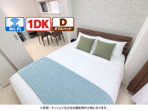 堺市のマンスリーマンション・ウィークリーマンション「📣お値引き🈹キャンペーン✨Wi-Fi🛜無料✨禁煙🚭	ダブルベッド🛌	１DK✨ソファ🛋️Sステイ堺綾之町SOAR 204・カウンターキッチン(No.1304401)」メイン画像