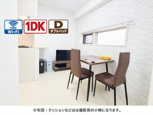 堺市のマンスリーマンション・ウィークリーマンション「📣お値引き🈹キャンペーン✨Wi-Fi🛜無料✨禁煙🚭	ダブルベッド🛌	１DK✨ソファ🛋️Sステイ堺綾之町SOAR 703・カウンターキッチン(No.1304406)」メイン画像