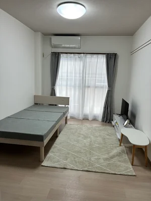 京田辺市のマンスリーマンション・ウィークリーマンション「Nou京田辺 202・1K(No.1306316)」メイン画像