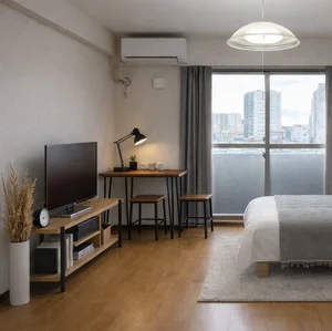 滋賀県のマンスリーマンション・ウィークリーマンション「南草津駅徒歩圏内🚉 駐車場有🚗 家具家電付き✨いちばんちマンスリー南草津野路 403(No.1306606)」メイン画像