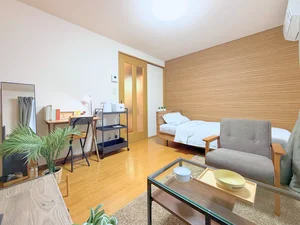 のマンスリーマンション・ウィークリーマンション「【中央前橋駅の北側徒歩4分】🍀グランマンスリー前橋城東町🍀📶Wi-Fi無料✨🅿️敷地外駐車場あり（別料金・台数限定）🚗🌈 202(No.1312463)」メイン画像