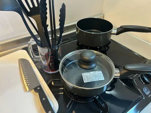 調理器具も完備♪