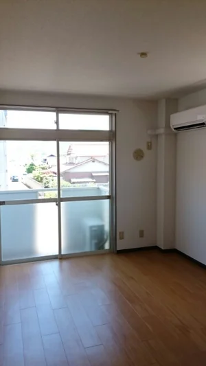 高松市のマンスリーマンション・ウィークリーマンション「エルメス熊本Ⅰ 204・洋室(No.1318073)」メイン画像