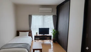 石川県のマンスリーマンション・ウィークリーマンション「KIT【小松ICから車11分♪】1LDK☆Wi-F-無料☆駐車場有 1DK(No.1330429)」メイン画像