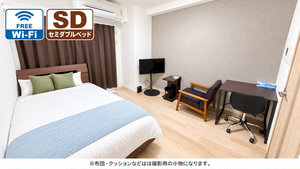 姫路市のマンスリーマンション・ウィークリーマンション「📣お値引き🈹キャンペーン✨Wi-Fi🛜無料✨禁煙🚭SステイSKY姫路🛌セミダブルベッド🛁バストイレセパレート🚽(No.1331636)」メイン画像