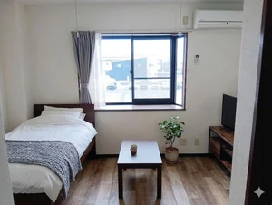 福井県のマンスリーマンション・ウィークリーマンション「KIT【福井北IC車11分♪】Wi-Fi無料☆バストイレ別☆駐車場有 1K(No.1335854)」メイン画像