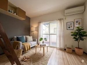 のマンスリーマンション・ウィークリーマンション「🔷🔹🔸🔶⭐駐車場付き⭐1Kタイプ⭐ロフト2帖付き⭐【禁煙&Wi-Fi無料】⭐🔶🔸🔹🔷「T20」 103・1K(No.1338890)」メイン画像