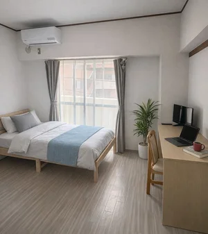 のマンスリーマンション・ウィークリーマンション「★JR2分★西鉄大牟田線6分★wi-fi無料★GM福岡1 306・1K(No.1344078)」メイン画像