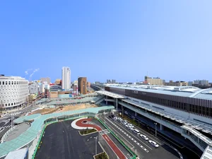 新潟県のピタットハウス伊勢崎店　株式会社グランディールのマンスリーマンション・ウィークリーマンション「【新潟駅ロータリー直結！】🍀グランマンスリー 新潟駅北口Ⅰ🍀🌈防音性の高いRCマンション✨インターネット無料📶🏪🎉 1008(No.1344087)」メイン画像