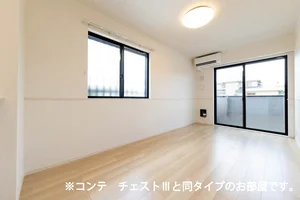 大阪公立大学周辺のマンスリーマンション・ウィークリーマンション「ポムドパン北花田 201・洋室(No.1346279)」メイン画像