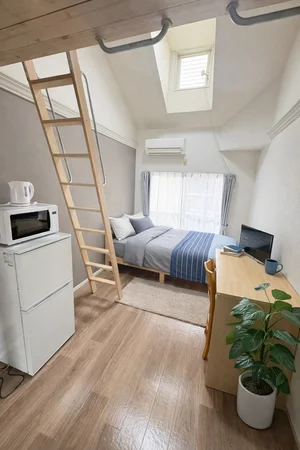 のマンスリーマンション・ウィークリーマンション「★駅まで徒歩4分★駐車場/wi-fi無料★GM北九州3 202・1K＋ロフト(No.1359175)」メイン画像