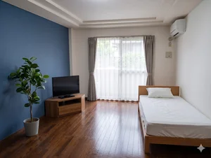 のマンスリーマンション・ウィークリーマンション「🌈新規オープン賃料半額🌈山電網干線『山陽天満』徒歩9分🚃駐車場付き🚗播磨臨海工業地帯近くで出張にも便利✨【M090】(No.1369415)」メイン画像