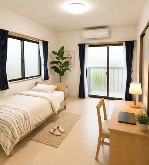 のマンスリーマンション・ウィークリーマンション「🌺北上尾徒歩12分✨駐車場無料✨2名入居可✨トイレキッチン新品✨HM32🌺 201(No.1369913)」メイン画像