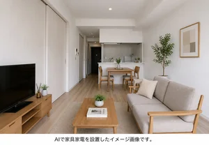 名古屋市中村区のマンスリーマンション・ウィークリーマンション「SステイPS名古屋駅前ルミアス【禁煙ルーム・１LDK・Wi-Fi無料・ダブルベッド 】(No.1403055)」メイン画像