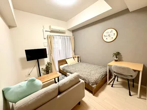のマンスリーマンション・ウィークリーマンション「【新規オープン🌸🌸】なんば駅近🌟交通アクセス抜群エスリード難波SOUTH 207・1K(No.1403982)」メイン画像
