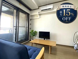 札幌市の家具家電付きマンスリーマンション「【ＦＣ南７条】豊平川花火大会の会場近く、すすきのエリアも徒歩圏です！ (No.1405068)」メイン画像
