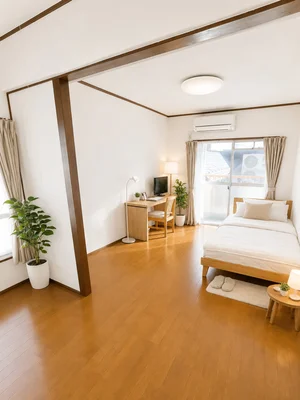 のマンスリーマンション・ウィークリーマンション「🌺WIFI無料✨北坂戸徒歩3分✨バストイレ別✨HM34🌺 301(No.1414326)」メイン画像