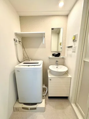 独立洗面台・洗濯機♪