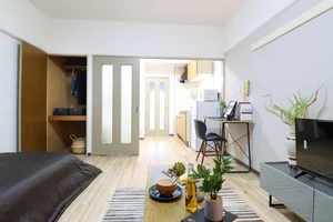 広島市佐伯区のマンスリーマンション・ウィークリーマンション「STAYマンスリー楽々園 102・1DK(No.1424967)」メイン画像