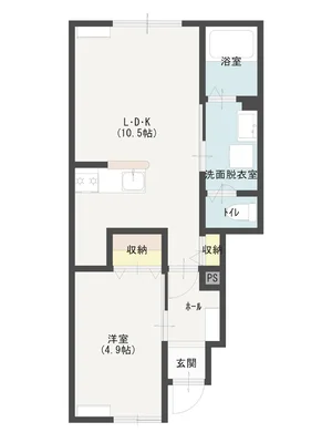 のマンスリーマンション・ウィークリーマンション「すむだすST✨新築✨駐車場付✨追分駅徒歩３分✨追分三叉路近く 101・1LDK(No.1426144)」メイン画像