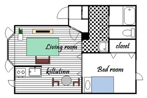 LDK12.5帖　/　洋室6帖
