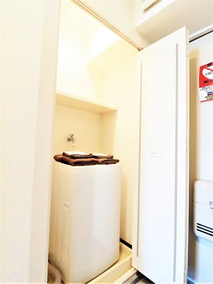 洗濯機あり　布団カバーや衣類なども洗え　経費や家計を抑えることも！