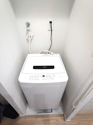 洗濯機完備♪
