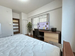 名古屋市昭和区のマンスリーマンション・ウィークリーマンション「アルDEスリー御器所 2A・ダブルRoom(No.1447565)」メイン画像