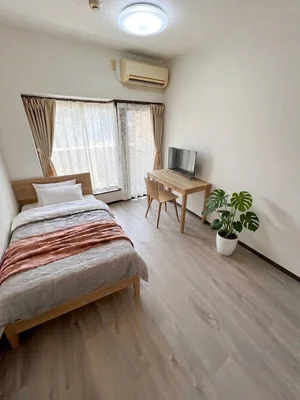 西鉄平尾駅（福岡県）のマンスリーマンション・ウィークリーマンション「🌈今だけ新規CP‼期間不問！賃料が1日1900円⁉🚌博多駅までバスで１０分🚌💻無料Wi-Fi！💻イージーステイ美野島１ 1K(No.1450186)」メイン画像