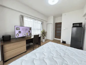 名古屋市昭和区のマンスリーマンション・ウィークリーマンション「アルDEスリー御器所 6C・ダブルRoom(No.1451673)」メイン画像