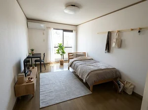 佐賀市のマンスリーマンション・ウィークリーマンション「【佐賀県佐賀市/佐賀駅/駐車場/バス・トイレ別】DON3ハイツの物件情報 202・1K(No.1457305)」メイン画像