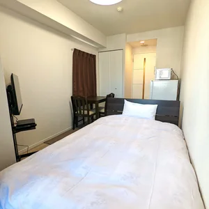 大阪府のマンスリーマンション・ウィークリーマンション「【即入居OK】上層階、今なら8万円台～。👀 さらに価格相談OK｜東梅田6分×梅田徒歩圏｜プロシード大阪梅田ポーション(No.1459542)」メイン画像