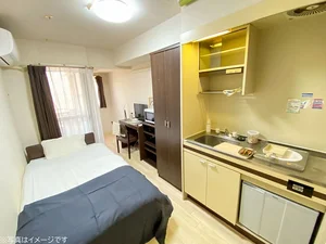 東京都のマンスリーマンション・ウィークリーマンション「ユニオンマンスリー早稲田１ 413 1R・シングル(No.146590)」メイン画像