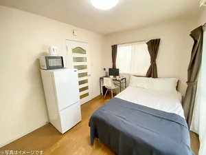 駒沢大学駅の家具家電付きマンスリーマンション「ユニオンマンスリー桜新町２ 401 1K・セミダブル(No.146922)」メイン画像