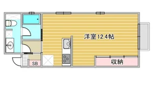 のマンスリーマンション・ウィークリーマンション「【🍽️飲食店・🏪 コンビニ近く🚶‍♂️】家具家電付き✨駐車場付🚗Wi-Fi完備📶すむだす八橋Ⅱ 1E・ワンルーム(No.1470406)」メイン画像