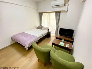 東京都のマンスリーマンション・ウィークリーマンション「ユニオンマンスリー市ヶ谷５ 402 1K・セミダブル・くつろぎstyle(No.147088)」メイン画像