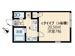 足立区のマンスリーマンション・ウィークリーマンション「【2026年12月中旬入居開始】新築！北千住駅徒歩8分・3路線利用可能なマンスリーマンション 103(No.1475186)」メイン画像