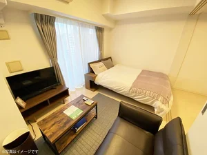 のマンスリーマンション・ウィークリーマンション「ユニオンマンスリー新横浜５ 905 1DK・ダブル・くつろぎstyle(No.147592)」メイン画像