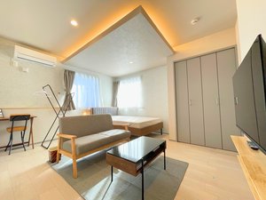 伊勢崎市のマンスリーマンション・ウィークリーマンション「🍀グランマンスリー🍀伊勢崎市民病院西 🌈2024年11月築✨デザイナーズアパート☑️ハイグレード仕様🌈ネット🛜無料🎵 105(No.1486374)」メイン画像
