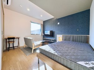 伊勢崎市のマンスリーマンション・ウィークリーマンション「🍀グランマンスリー🍀伊勢崎市民病院西 🌈2024年11月築✨デザイナーズアパート☑️ハイグレード仕様🌈ネット🛜無料🎵 201(No.1486376)」メイン画像